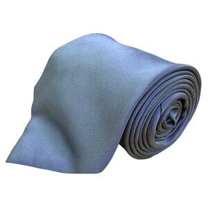 Jonathan Wachtel Mens Blue Silk Neck Tie Made In USA Classic Formal Design